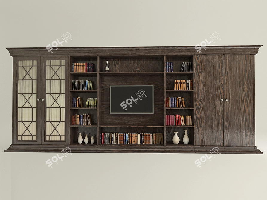 Galimberti Nino Modular Bookshelf - Designer Joe Gentile 3D model image 1