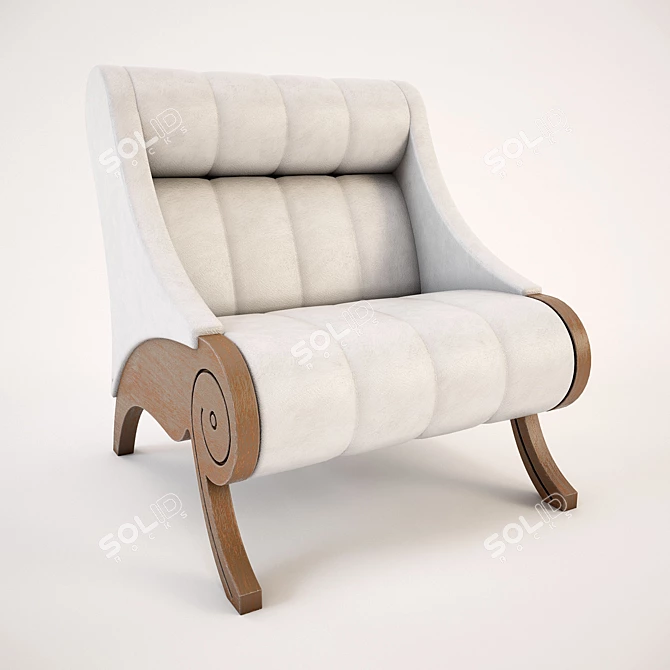 Sleek Elegance: CARPANELLI Armchair 3D model image 1