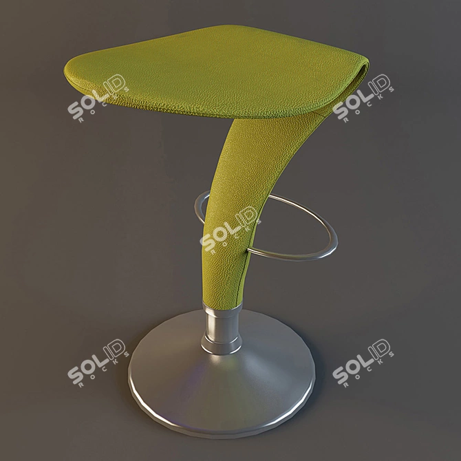 Modern Bar Stool Set 3D model image 1