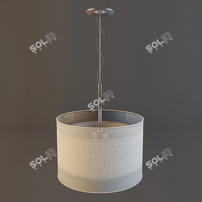 Elegant Crystal Chandelier 3D model image 1