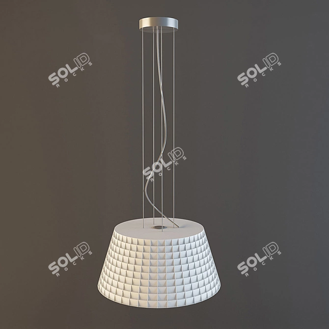 Elegant Fabbian Chandelier 3D model image 1