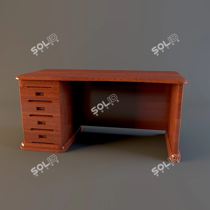 HuiHao Table: Elegant and Functional 3D model image 1