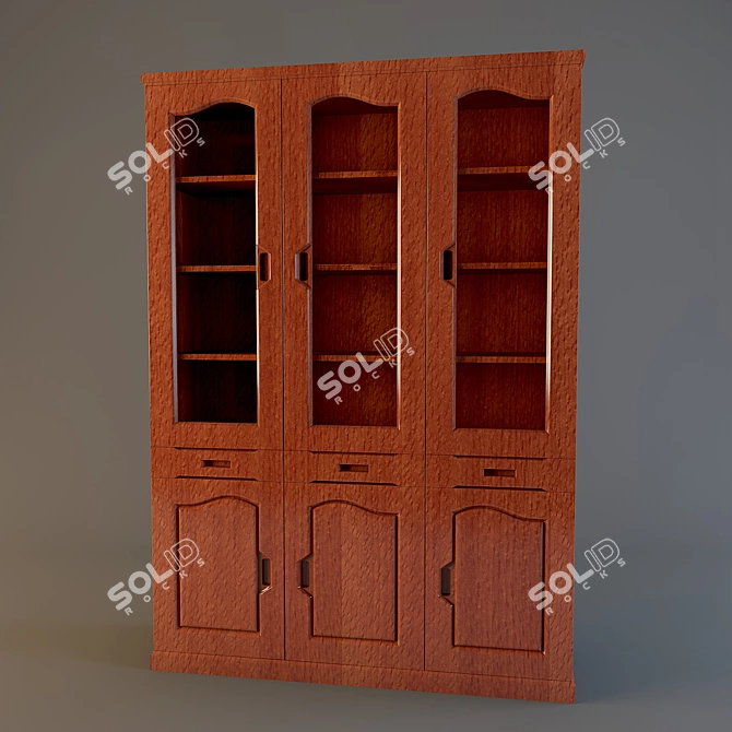 HuiHao Wardrobe: Sleek & Stylish Storage Solution 3D model image 1