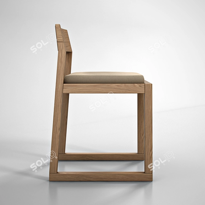 Morelato Burton Chair: Italian Elegance 3D model image 3