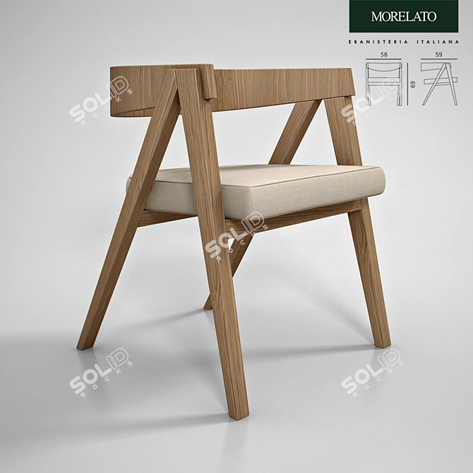 Morelato Cooper: Italian Poltroncina 3D model image 1