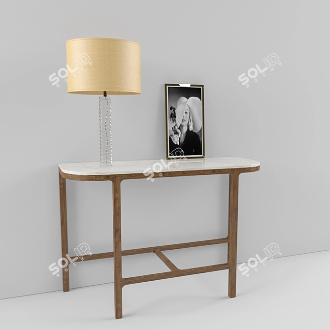 Elegant Victoria Console by LEMA 3D model image 1