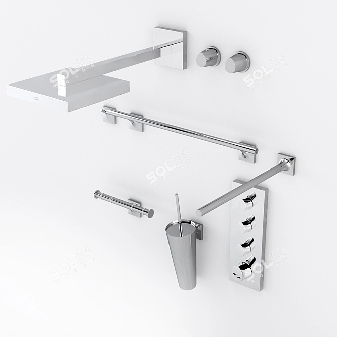 Axor Starck Organic: Elegant Bathroom Fixture 3D model image 2