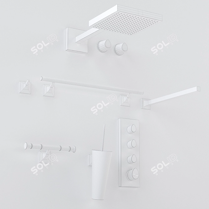 Axor Starck Organic: Elegant Bathroom Fixture 3D model image 3