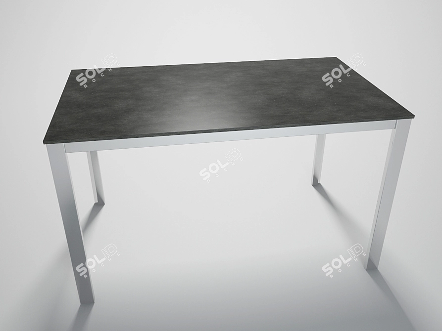 Sleek Ozzio Sunny Table 3D model image 1