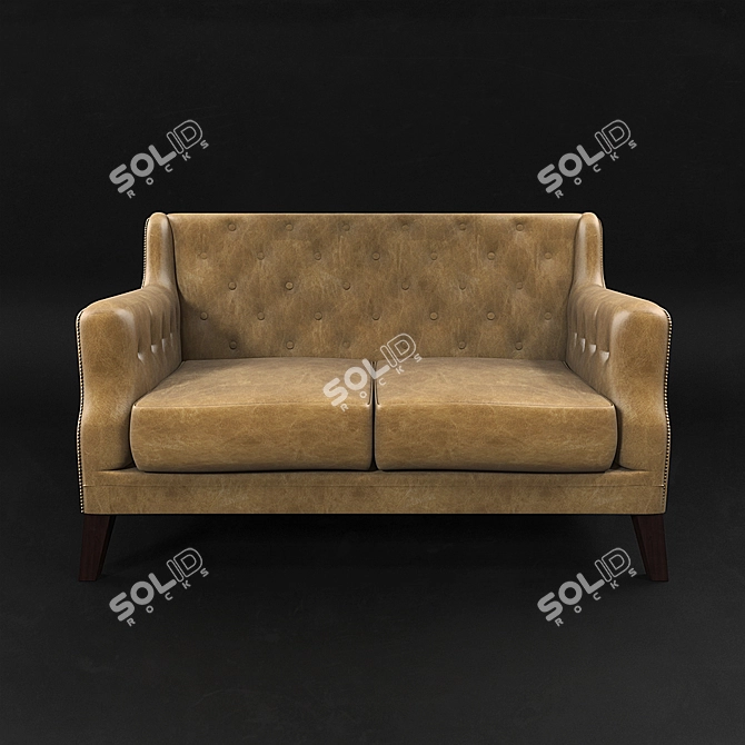 Cozy Modern Sofa 3D model image 1