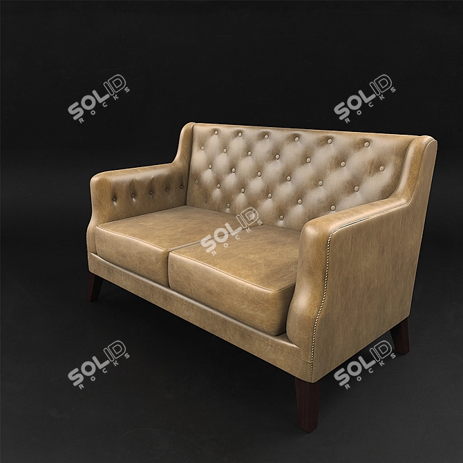 Cozy Modern Sofa 3D model image 2