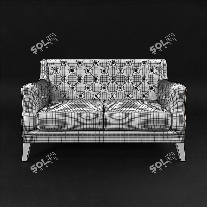 Cozy Modern Sofa 3D model image 3