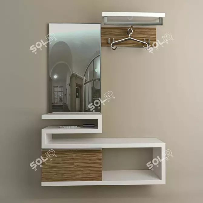 German-made Sento Hallway Furniture 3D model image 2