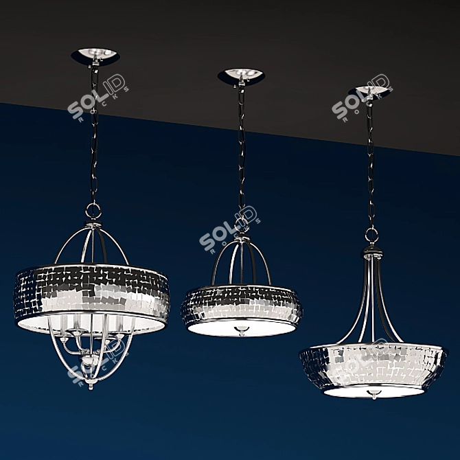 Feiss Zara Collection: Elegant Chandeliers 3D model image 1