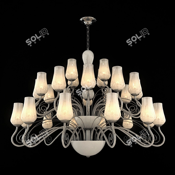 Elegant Eleonora Chandelier by ILLUMINATI 3D model image 1