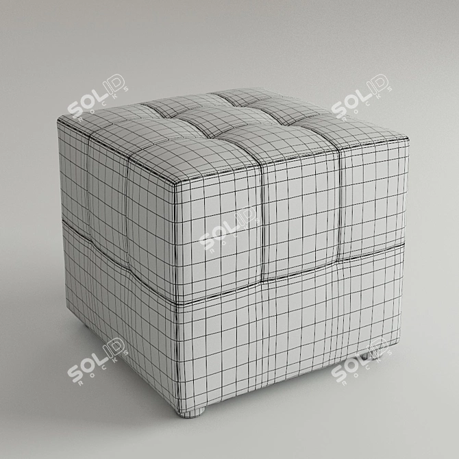 Cozy Cushioned Banquette 3D model image 2