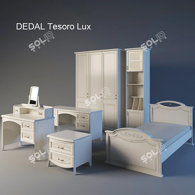 Tesoro Lux Children's Furniture Suite 3D model image 1