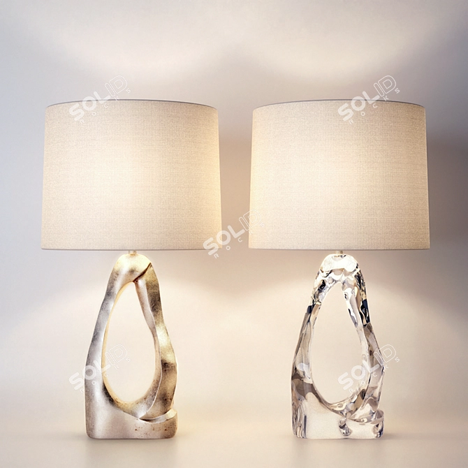 Title: Elegant Cannes Table Lamp 3D model image 1