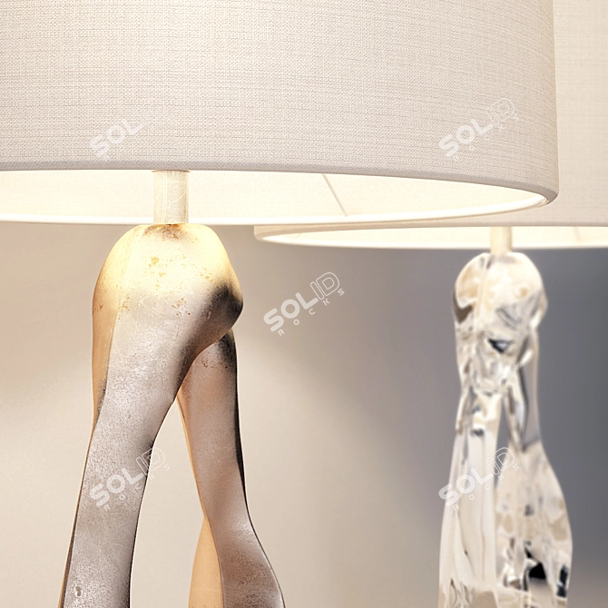 Title: Elegant Cannes Table Lamp 3D model image 2