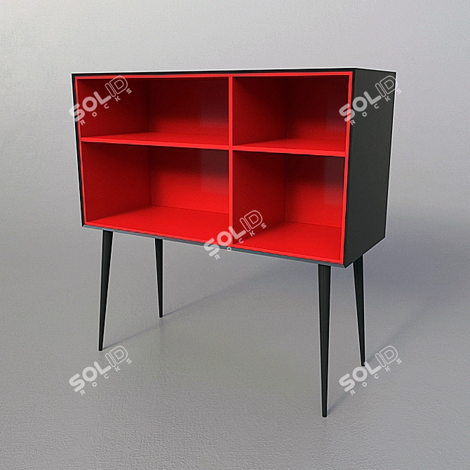 Ligne Roset Kermes Modern Chest 3D model image 1