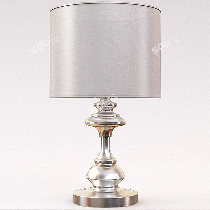 Rebecca Brushed Steel Table Lamp 3D model image 1