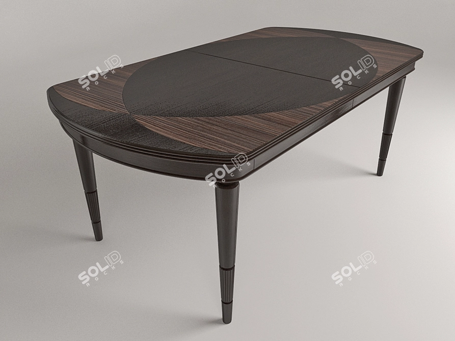 Italian Elegance: Galimberti Nino Rigoletto Dining Table 3D model image 2