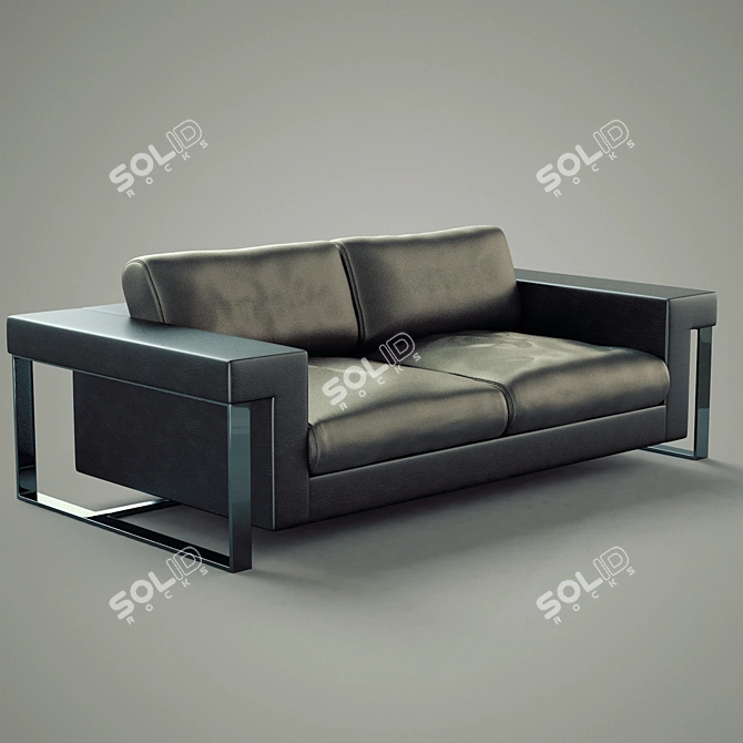 Italian Luxury Sofa: London 3D model image 1