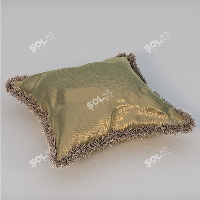 Adjustable Vray Fur Pillows 3D model image 2