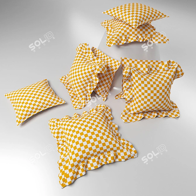 Cozy Nest Pillows: Perfect for the Nursery 3D model image 2