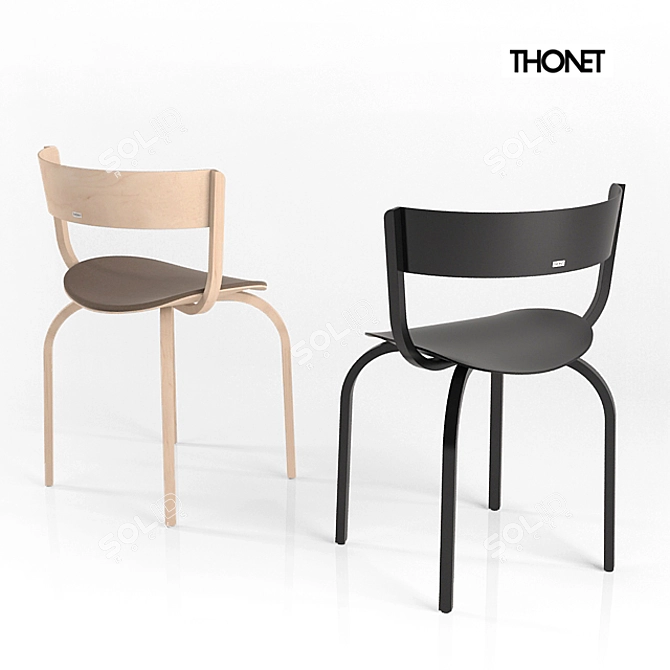 Thonet 404 Bentwood Chair 3D model image 1