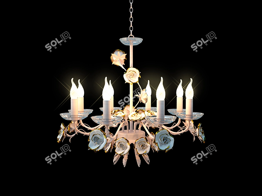 Floral Lustra Estimate -8W 3D model image 1
