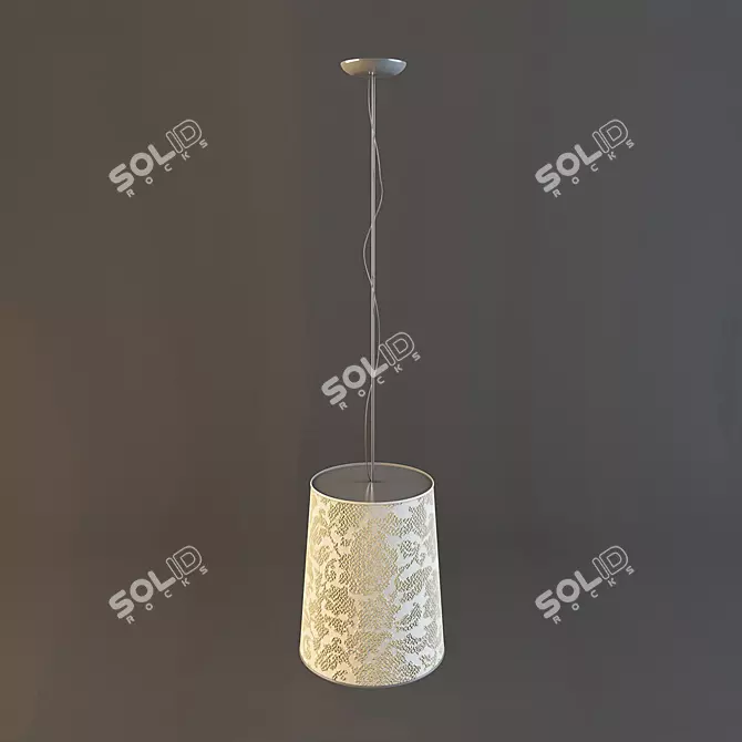 Elegant Glow Chandelier 3D model image 1