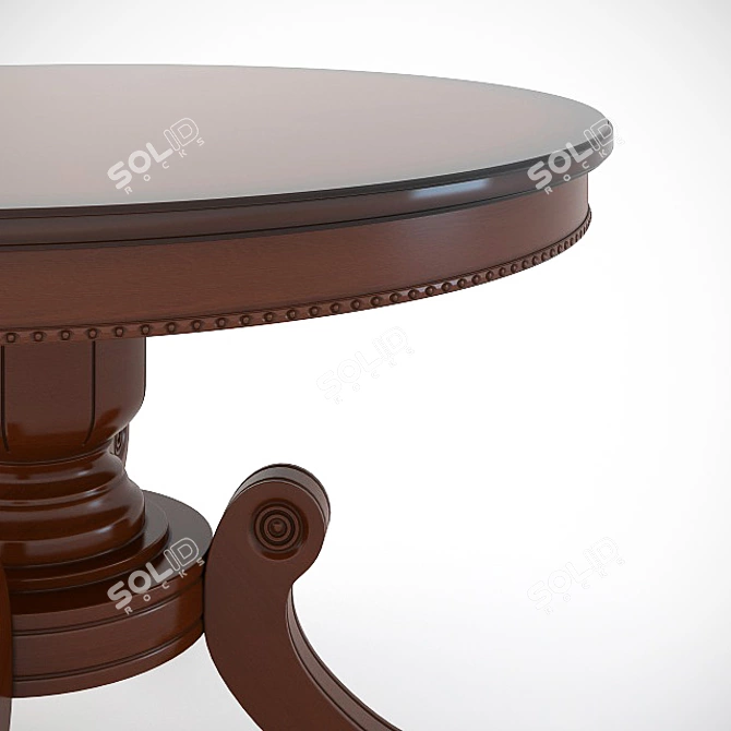 Modern JF-886 Round Dining Table 3D model image 3