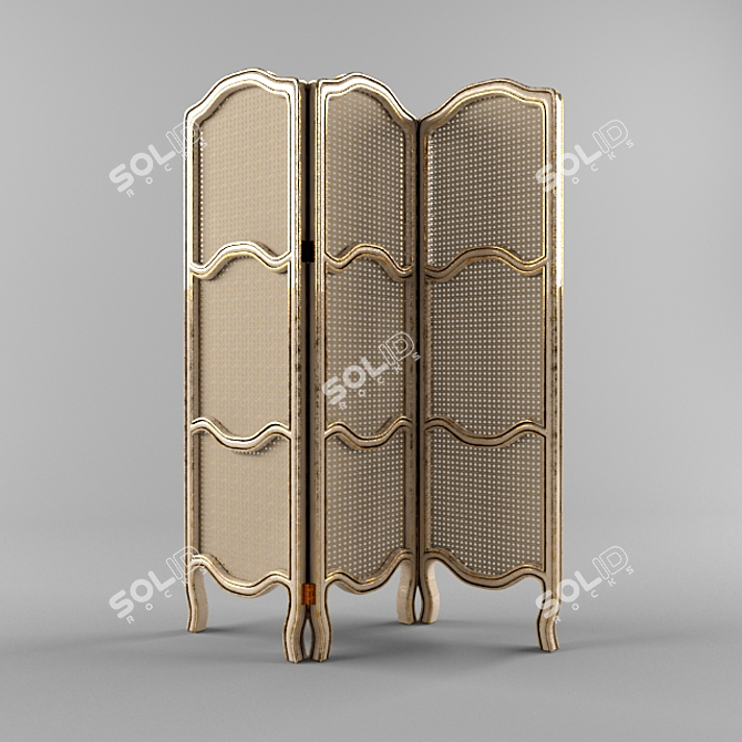 Title: Provence Animated Folding Screen 3D model image 1