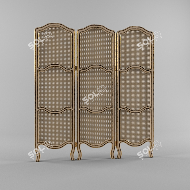 Title: Provence Animated Folding Screen 3D model image 2