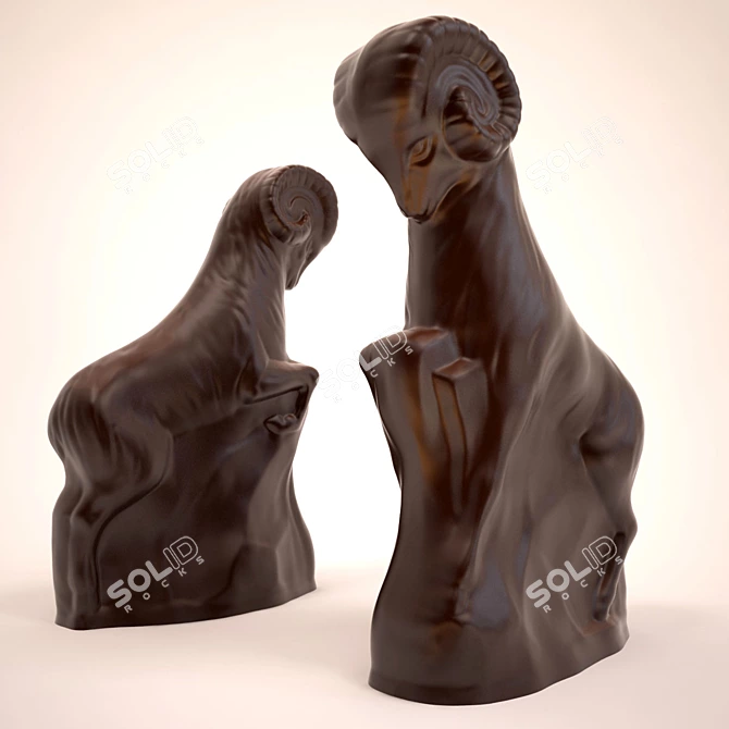 Delicious Aries Chocolate Figure 3D model image 1