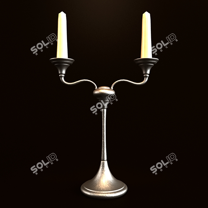 Mystic Glow: Abra Candle Holder 3D model image 3