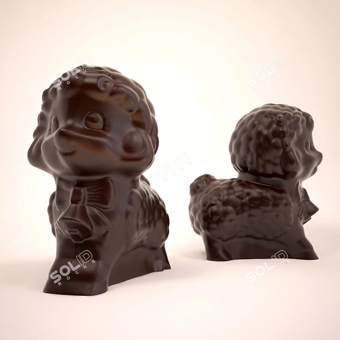 Sweet Sheep Chocolate Figurine 3D model image 1