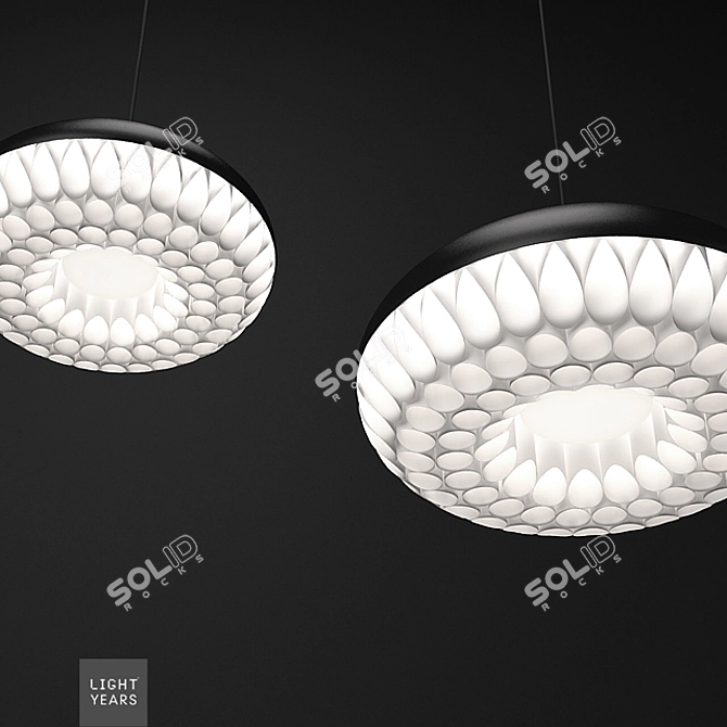 Aeon Rocket Pendant Light 3D model image 1