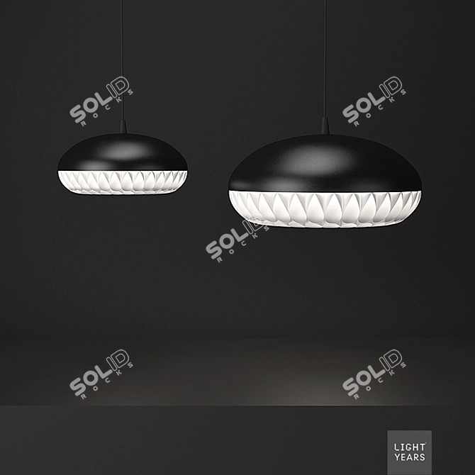 Aeon Rocket Pendant Light 3D model image 2