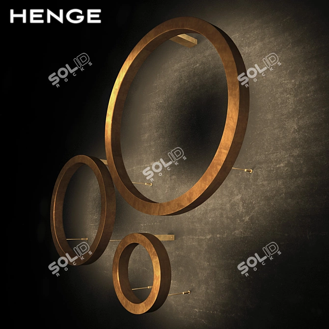 Henge Illuminated Wall Circle 3D model image 2