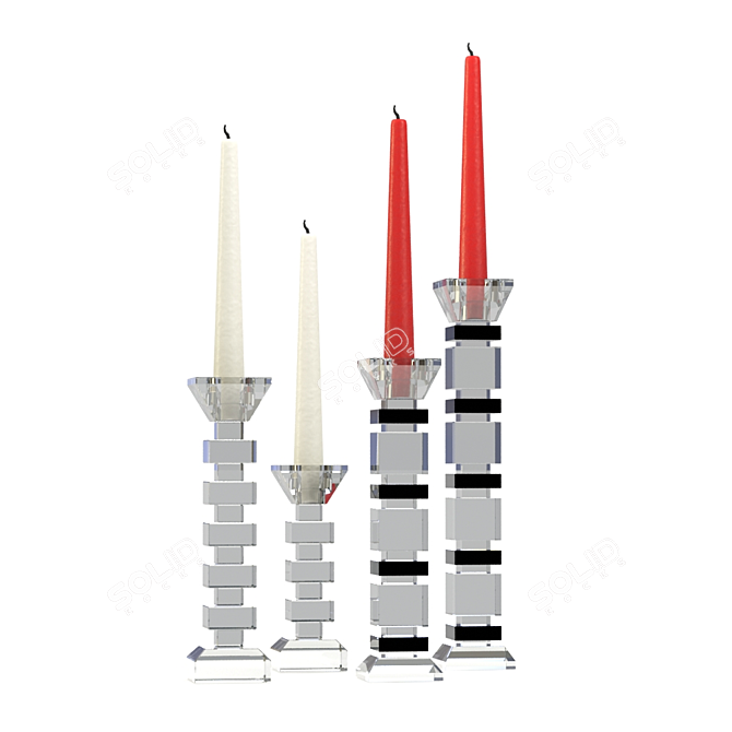 Hoff Candlesticks | Elegant Home Decor 3D model image 3