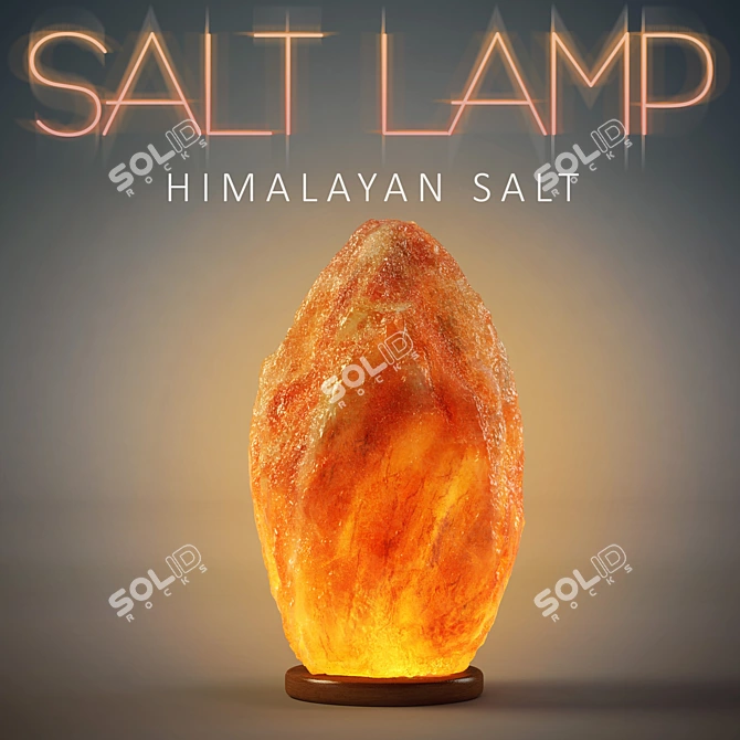 Title: Himalayan Salt Lamp: Natural Air Purifier 3D model image 1