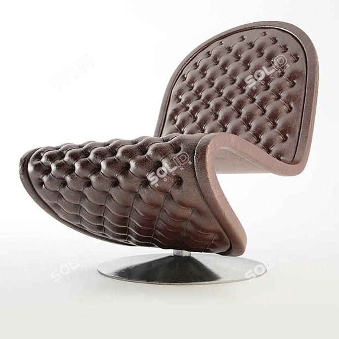 Ergonomic Comfy Chair 3D model image 1