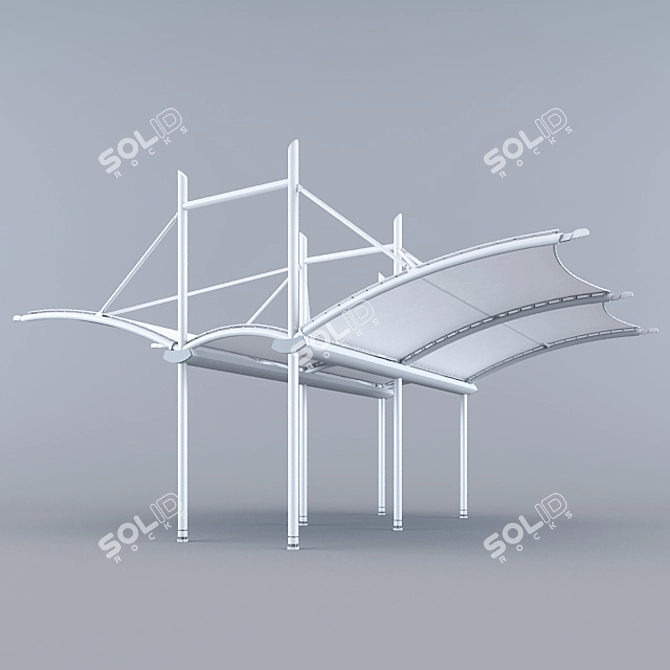 Versatile Outdoor Shade Solution 3D model image 1