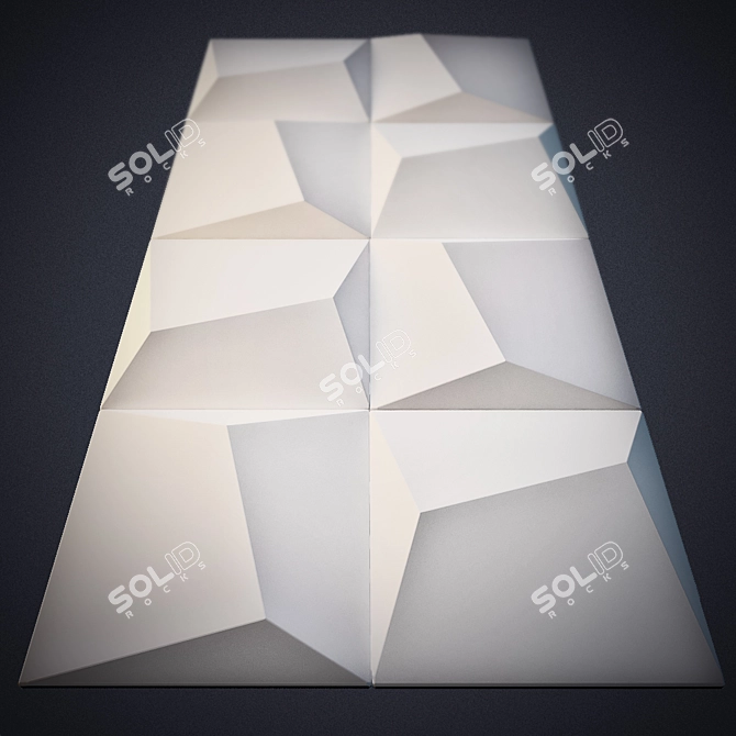 Elevate Your Walls with 3D Gypsum 3D model image 1