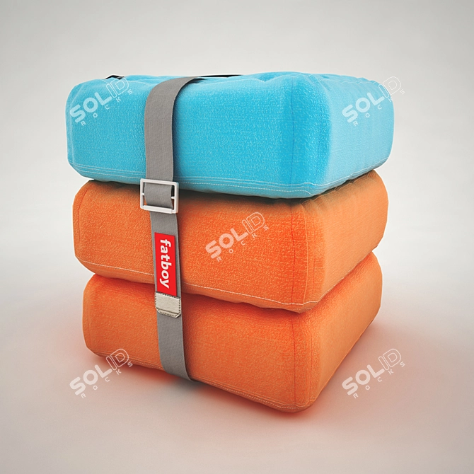 Elegant Baboesjka Ottoman by Fatboy 3D model image 2