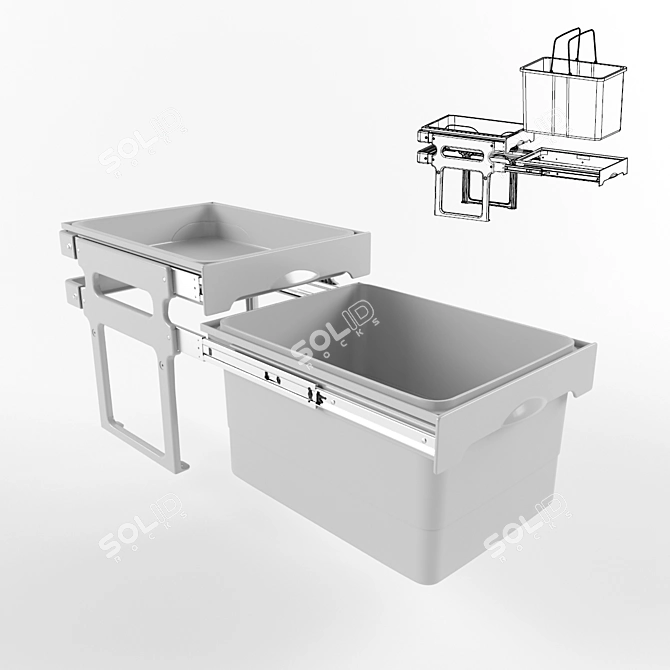 Kitchen Storage System - Tank 40SF 3D model image 1