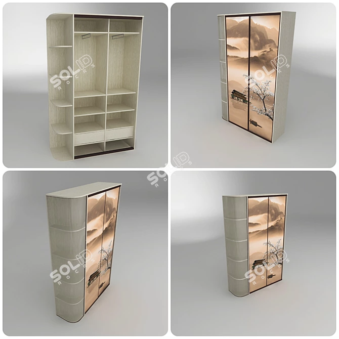 Custom Printed Wardrobe | Personalized Storage 3D model image 2