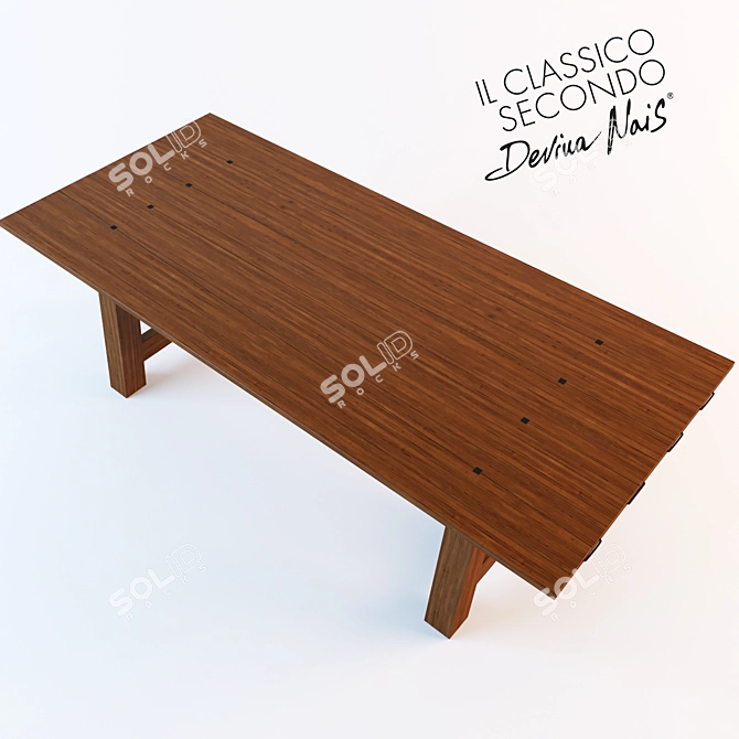 Devina Nais Castle Table: A Regal Beauty 3D model image 2